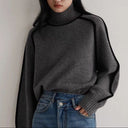 Hartley | Women's Ribbed Neck Long Sleeve Turtleneck Sweater
