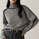 Hartley | Women's Ribbed Neck Long Sleeve Turtleneck Sweater