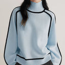 Hartley | Women's Ribbed Neck Long Sleeve Turtleneck Sweater