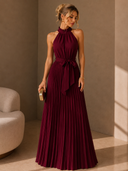 Hayes | Women’s Strapless Ruffle-Trim Maxi Wedding Guest Dress