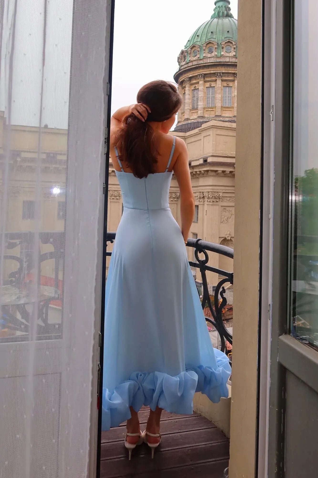 heather blue dress Heather dress in Light Blue ivy & leo