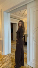 Hollis | Women's Button Front Ribbed Knit Two Piece Set