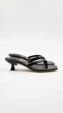 Ieza | Women’s Strappy Kitten Heel Mule Sandals