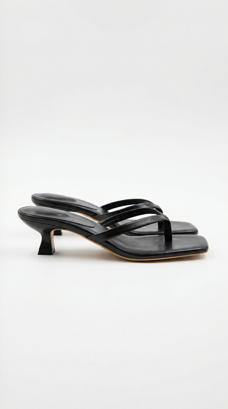 Ieza | Women’s Strappy Kitten Heel Mule Sandals