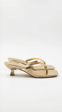 Ieza | Women’s Strappy Kitten Heel Mule Sandals