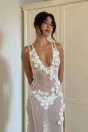 Ilyana | Women's Floral Mesh Vacation Summer Cover-up