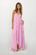 Imogen | Women's Strapless Ruffled Maxi Wedding Guest Dress