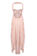 Imogen | Women's Strapless Ruffled Maxi Wedding Guest Dress