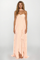 Imogen | Women's Strapless Ruffled Maxi Wedding Guest Dress