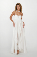 Imogen | Women's Strapless Ruffled Maxi Wedding Guest Dress