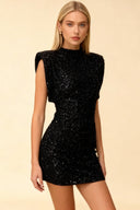 Iris | Women’s Glitzy Sequin Glam Mini Dress