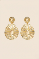 Jade | Women's Textured Disc Drop Earrings