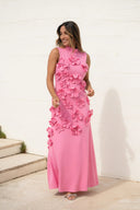 Janelle | Women's Flower Sleeveless Maxi Wedding Guest Dress