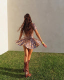 Janice | Women's High Neck Sequin Mini Dress