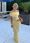 Jazelle | Women's Elegant Strapless Maxi Summer Prom Dress