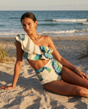 Jennifer | Women’s One-Shoulder Ruffle High-Waist Bikini Set Swimsuit