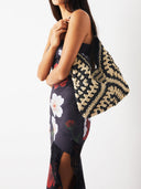Jenny | Women’s Embroidered Woven Crochet Shoulder Beach Bag