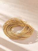 Jessa | Women's Twisted Layered Crossover Open Multi Strand Bracelet