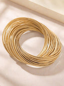 Jessa | Women's Twisted Layered Crossover Open Multi Strand Bracelet