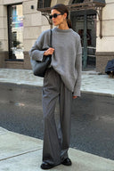 Jocelyn | Women's Drop Shoulder Long Sleeve Oversized Knit Sweater