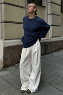 Jocelyn | Women's Drop Shoulder Long Sleeve Oversized Knit Sweater