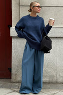 Jocelyn | Women's Drop Shoulder Long Sleeve Oversized Knit Sweater