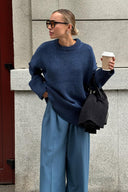 Jocelyn | Women's Drop Shoulder Long Sleeve Oversized Knit Sweater
