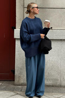 Jocelyn | Women's Drop Shoulder Long Sleeve Oversized Knit Sweater