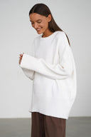 Jocelyn | Women's Drop Shoulder Long Sleeve Oversized Knit Sweater