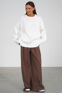 Jocelyn | Women's Drop Shoulder Long Sleeve Oversized Knit Sweater
