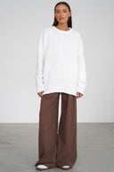 Jocelyn | Women's Drop Shoulder Long Sleeve Oversized Knit Sweater