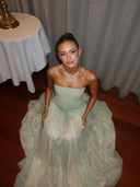 Judith | Women's Sleeveless Corset Maxi Wedding Guest Dress