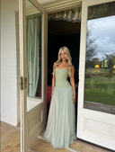 Judith | Women's Sleeveless Corset Maxi Wedding Guest Dress