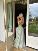 Judith | Women's Sleeveless Corset Maxi Wedding Guest Dress