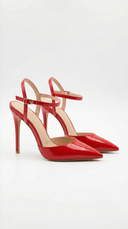 Jula | Women’s Metallic Pointed Toe Stiletto Sandals