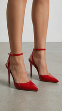 Jula | Women’s Metallic Pointed Toe Stiletto Sandals