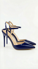 Jula | Women’s Metallic Pointed Toe Stiletto Sandals