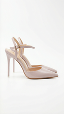 Jula | Women’s Metallic Pointed Toe Stiletto Sandals