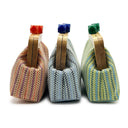 Kaia | Women’s Woven Clutch Bag with Wooden Frame