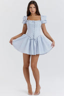 Kailey | Women's Embroidered Corset Mini Summer Dress