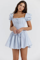 Kailey | Women's Embroidered Corset Mini Summer Dress