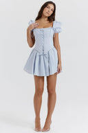Kailey | Women's Embroidered Corset Mini Summer Dress