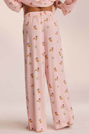 Kathryn | Women's Breakfast Print Notch Collar Long Sleeve Pajama Set with Pants