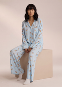 Kathryn | Women's Breakfast Print Notch Collar Long Sleeve Pajama Set with Pants