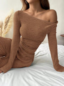 Kenzlee | Women's Casual Long Sleeve Ribbed Two Piece Set