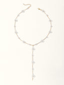 Kiana | Women's Beaded Chain Pearl Y Long Drop Pendant Necklace