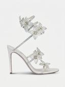 Kimberly | Women’s Floral Rhinestone Wrap Strap Stiletto Sandals Heels