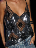 Klara | Women's Sequin Glitter Top