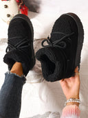 Lacey | Women's Fleece Lined Lace Up Round Toe Platform Sole Ankle Boots