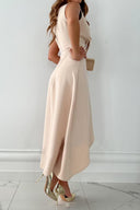 Lavender | Women's Sleeveless Tie Waist Wrap Maxi Autumn Wedding Guest Dress